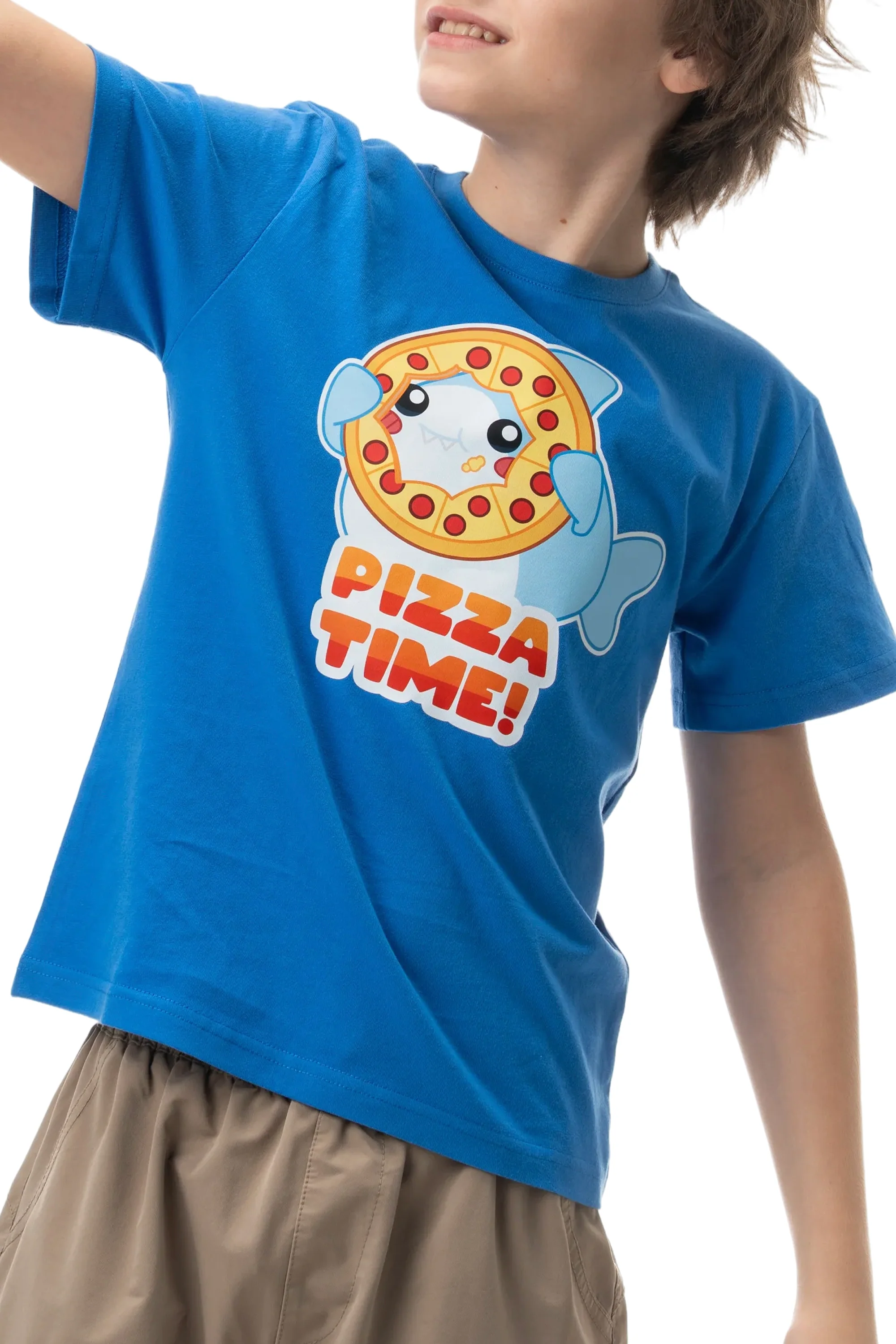 Thicc Shark Pizza Time T-Shirt