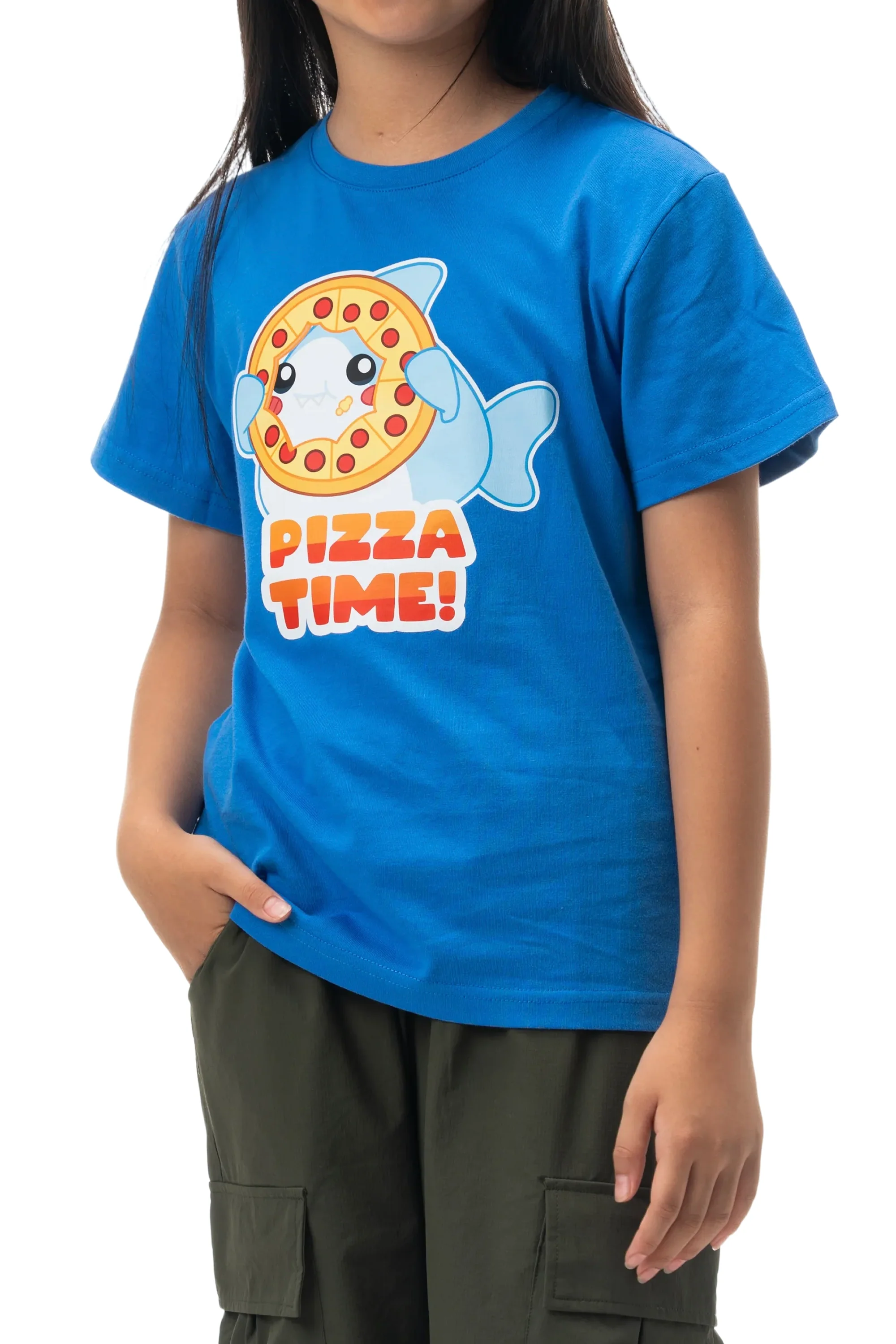 Thicc Shark Pizza Time T-Shirt
